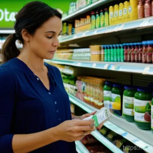 Home 21 설탕 대체재 사용법 - **Prompt:** A discerning woman in her mid-thirties, dressed in stylish yet modest casual wear, stand...